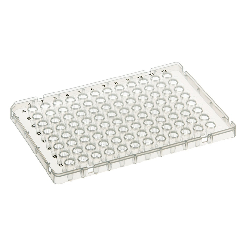 Microplaca para PCR semi saia perfil baixo borda elevada de 100 uL