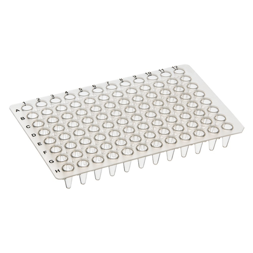 Microplaca 96 po&ccedil;os sem saia para PCR 100uL