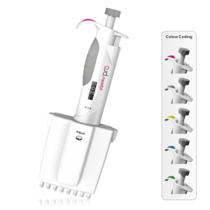 Micropipeta Multicanal AHN pipet4u Pro de 8 canais Volume Vari&aacute;vel de 0,5- 10 &micro;l 