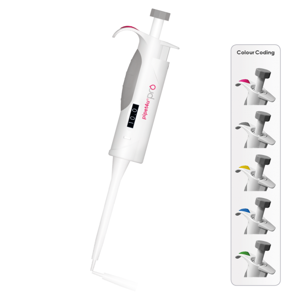 Micropipeta Monocanal AHN pipet4u Pro Volume Vari&aacute;vel  de 0,5 - 10 &micro;l 
