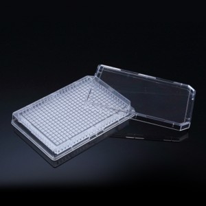 Placa para cultura celular com 384 po&ccedil;os