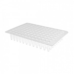 Placa de PCR de 200 uL de 96 po&ccedil;os sem borda.