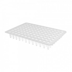 Placa de PCR de 100 uL de 96 po&ccedil;os sem borda, perfil baixo
