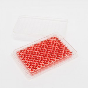 Placa para cultura celular com 96 po&ccedil;os